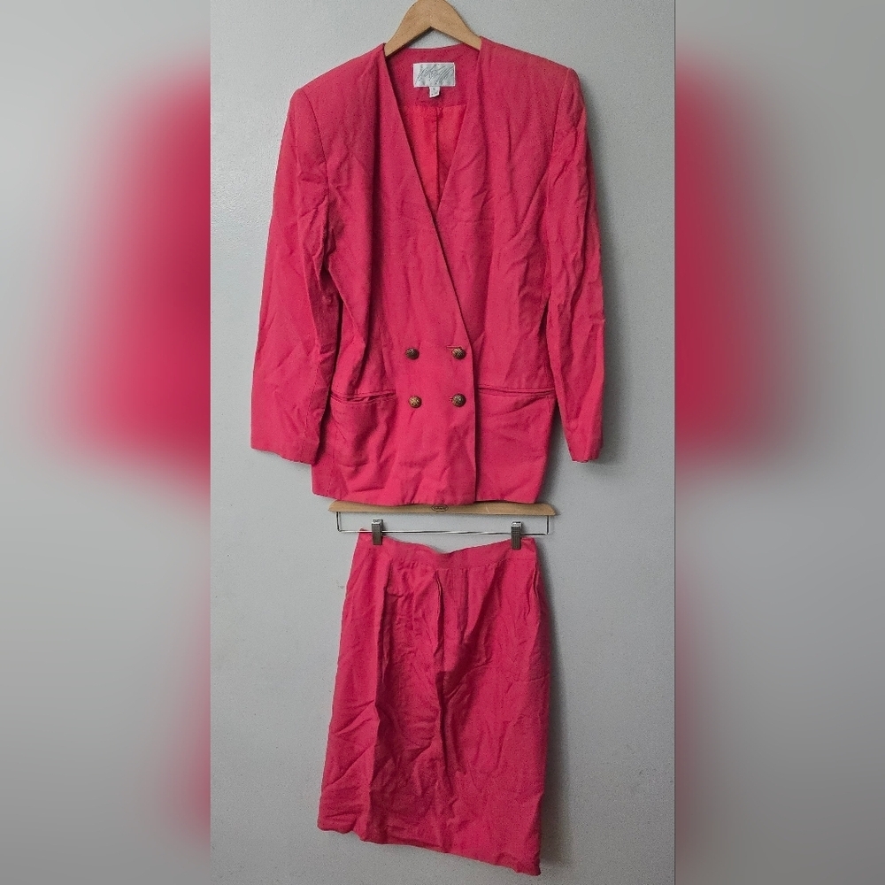 Lord & Taylor 2 Piece Women Skirt Jacket Suit Set Church Size 12 Easter Office